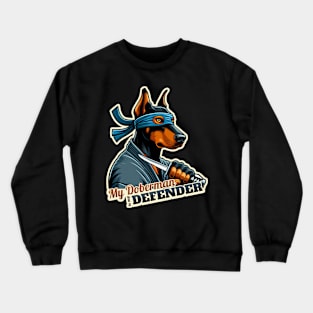 Ninja Doberman Crewneck Sweatshirt